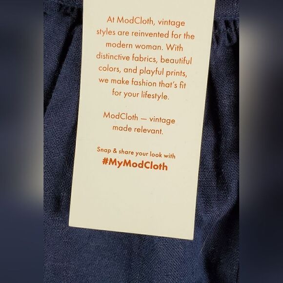 NWT Modcloth Navy Blue Halter Romper - Picture 4 of 10